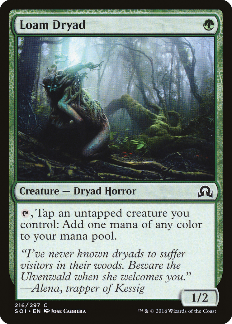 Image of Loam Dryad (SOI-216) - Shadows over Innistrad