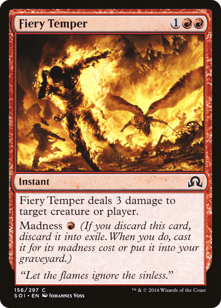 Image of Fiery Temper (SOI-156) - Shadows over Innistrad
