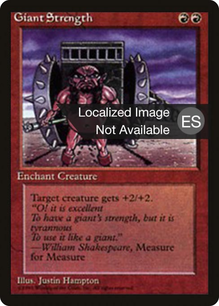 Image of Giant Strength (4BB-) - Fourth Edition Foreign Black Border