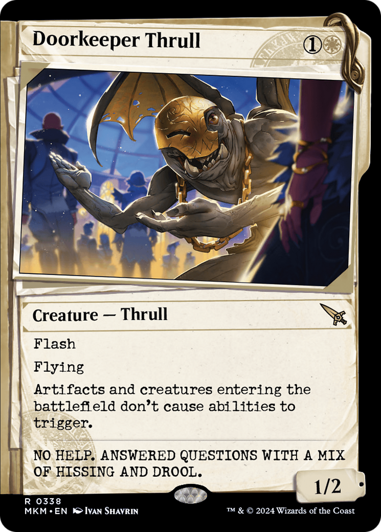 Image of Doorkeeper Thrull (Showcase) (MKM-338) - Murders at Karlov Manor: (Showcase)