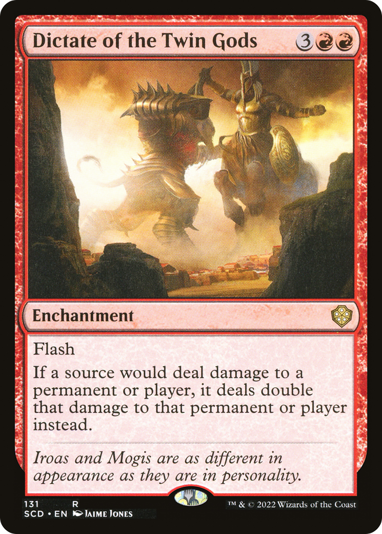 Image of Dictate of the Twin Gods (SCD-131) - Starter Commander Decks