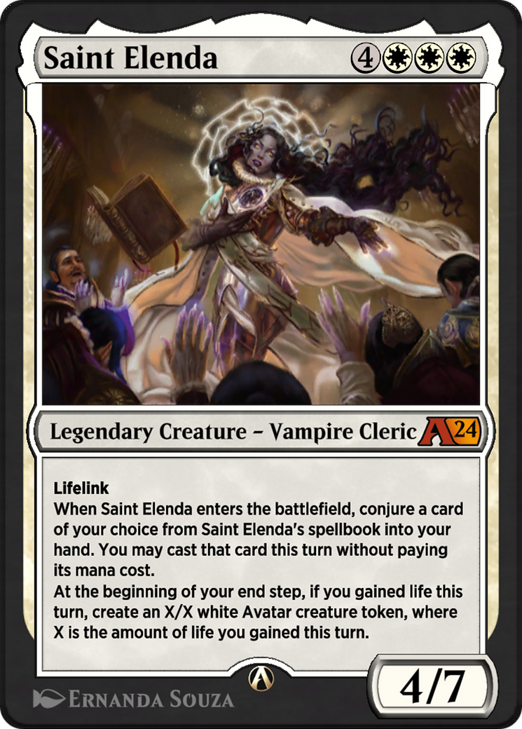 Image of Saint Elenda (YOTJ-004) - Alchemy: Outlaws of Thunder Junction