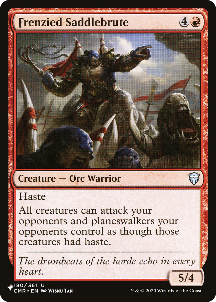 Image of Frenzied Saddlebrute (LIST-CMR-180) - The List