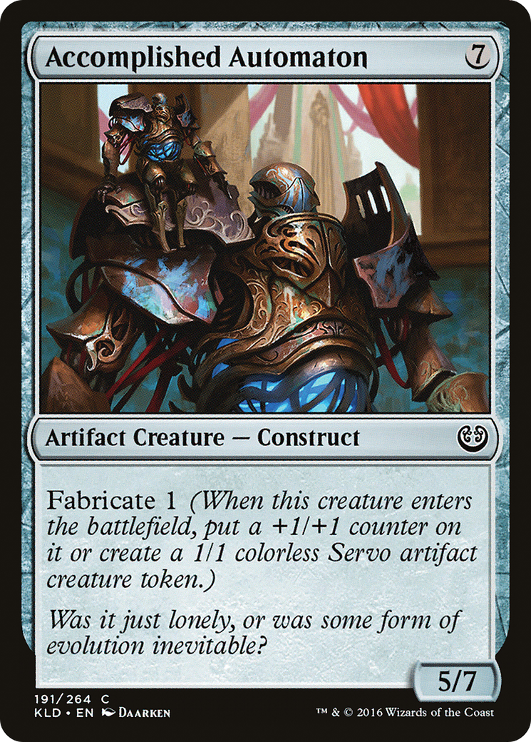 Image of Accomplished Automaton (KLD-191) - Kaladesh Foil