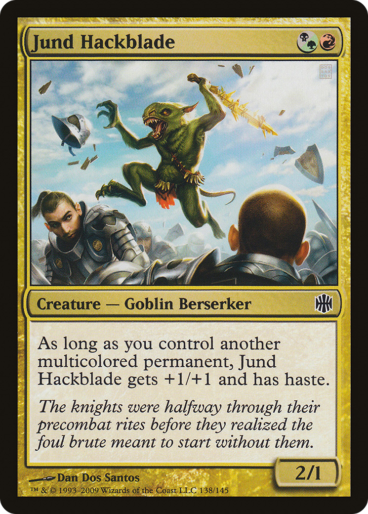 Image of Jund Hackblade (ARB-138) - Alara Reborn Foil
