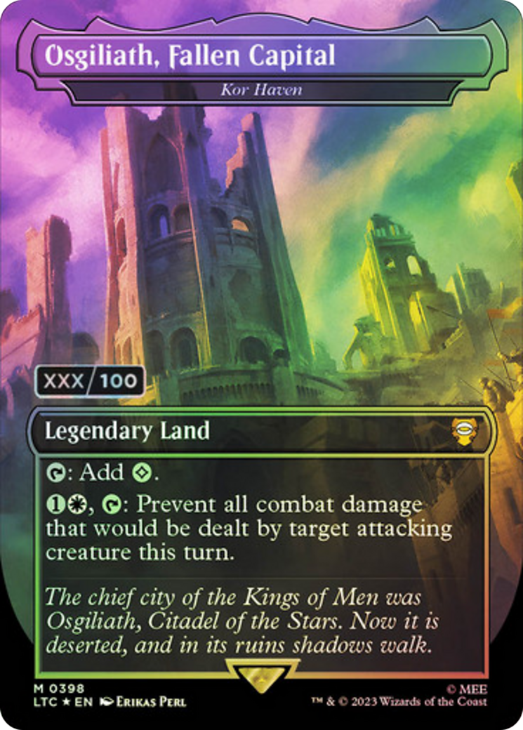 Image of Osgiliath, Fallen Capital - Kor Haven (Serial Numbered) (LTC-398) - Tales of Middle-earth Commander / Osgiliath, Fallen Capital (Borderless) Foil