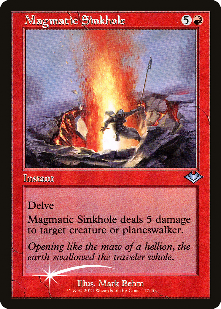 Image of Magmatic Sinkhole (Retro Frame) (MH1-017) - Modern Horizons 1 Timeshifts Foil