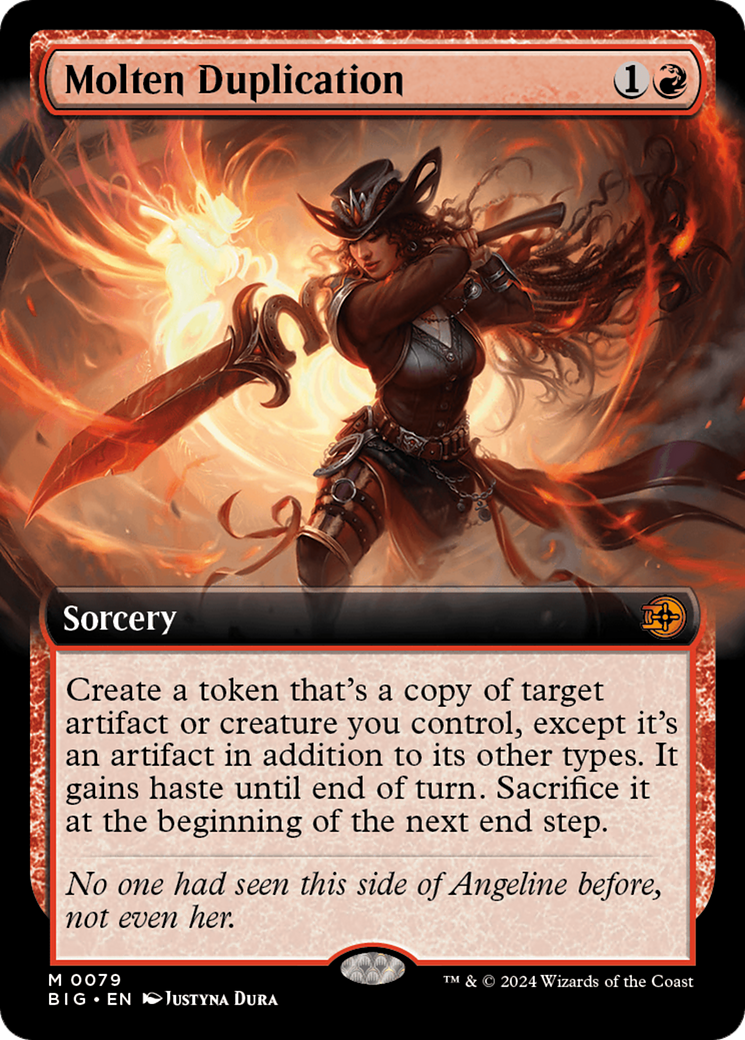 Image of Molten Duplication (Extended Art) (BIG-079) - The Big Score: (Extended Art) Foil