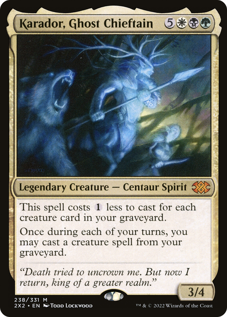 Image of Karador, Ghost Chieftain (2X2-238) - Double Masters 2022