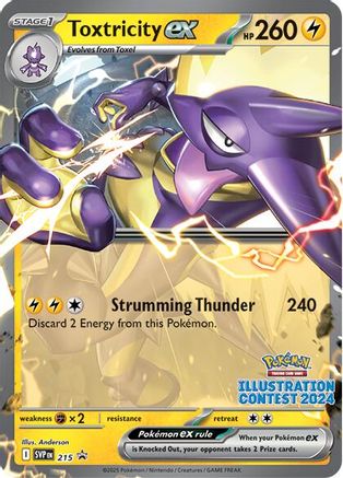 Image of Toxtricity ex (Illustration Contest 2024) 215  SV Scarlet & Violet Promo Cards - Promo