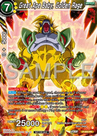 Image of Great Ape Baby, Golden Rage (Deluxe Pack 2025 Vol.1) (P-583) - Promotion Cards Foil