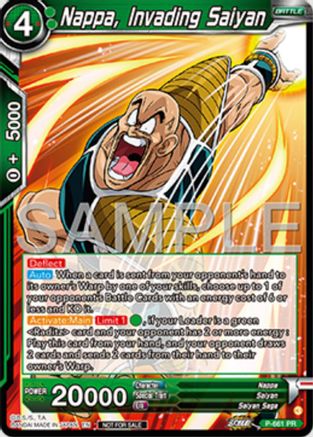 Image of Nappa, Invading Saiyan (Deluxe Pack 2025 Vol.1) (P-661) - Promotion Cards