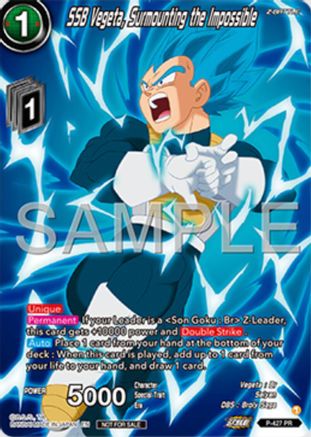 Image of SSB Vegeta, Surmounting the Impossible (Premium Alt-Art Set 2025 Vol.1) (P-427) - Promotion Cards Foil