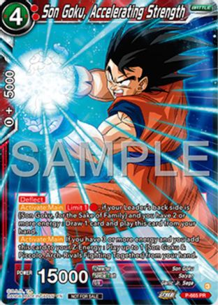 Image of Son Goku, Accelerating Strength (Zenkai Series Tournament Pack Vol.11) (P-665) - Tournament Promotion Cards