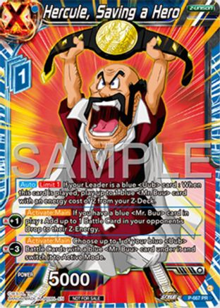 Image of Hercule, Saving a Hero (Zenkai Series Tournament Pack Vol.11) (P-667) - Tournament Promotion Cards