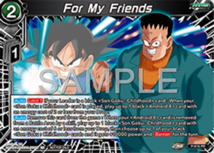 Image of For My Friends (Zenkai Series Tournament Pack Vol.11) (P-678) - Tournament Promotion Cards Foil