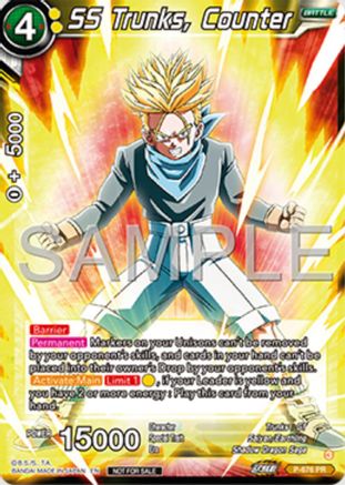 Image of SS Trunks, Counter (Zenkai Series Tournament Pack Vol.11) (P-676) - Tournament Promotion Cards
