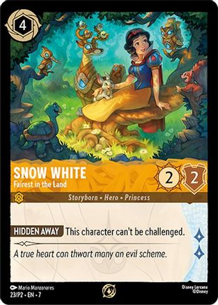 Image of Snow White - Fairest in the Land (23) - Disney Lorcana Promo Cards Cold Foil