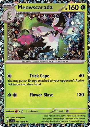 Image of Meowscarada 015/198  - Holofoil Miscellaneous Cards & Products - Rare