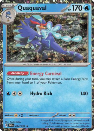 Image of Quaquaval (Sparkle Holo) 054/198  - Holofoil Miscellaneous Cards & Products - Promo