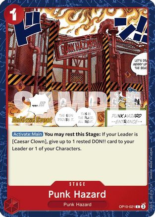 Image of Punk Hazard (OP10-021) - Royal Blood Release Event Cards