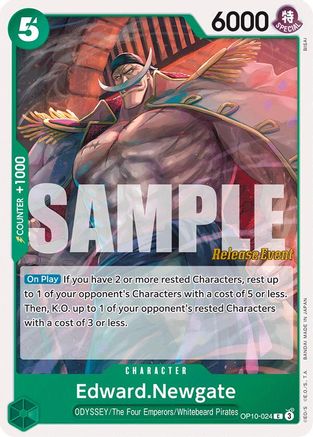 Image of Edward.Newgate (OP10-024) - Royal Blood Release Event Cards