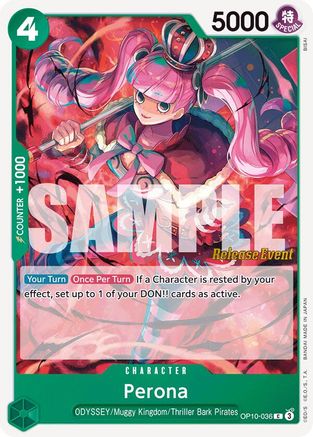 Image of Perona (036) (OP10-036) - Royal Blood Release Event Cards