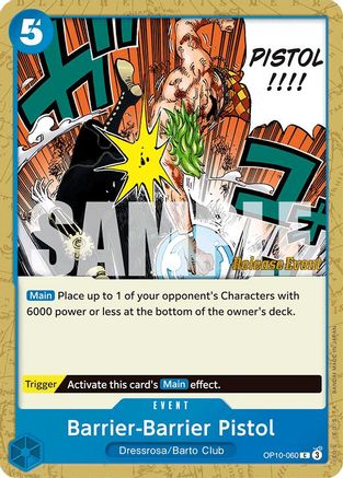 Image of Barrier-Barrier Pistol (OP10-060) - Royal Blood Release Event Cards