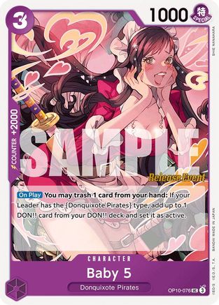 Image of Baby 5 (OP10-076) - Royal Blood Release Event Cards