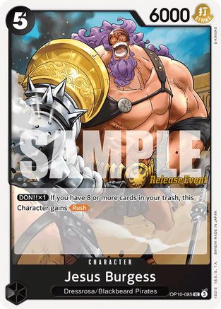 Image of Jesus Burgess (OP10-085) - Royal Blood Release Event Cards