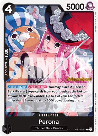 Image of Perona (092) (OP10-092) - Royal Blood Release Event Cards