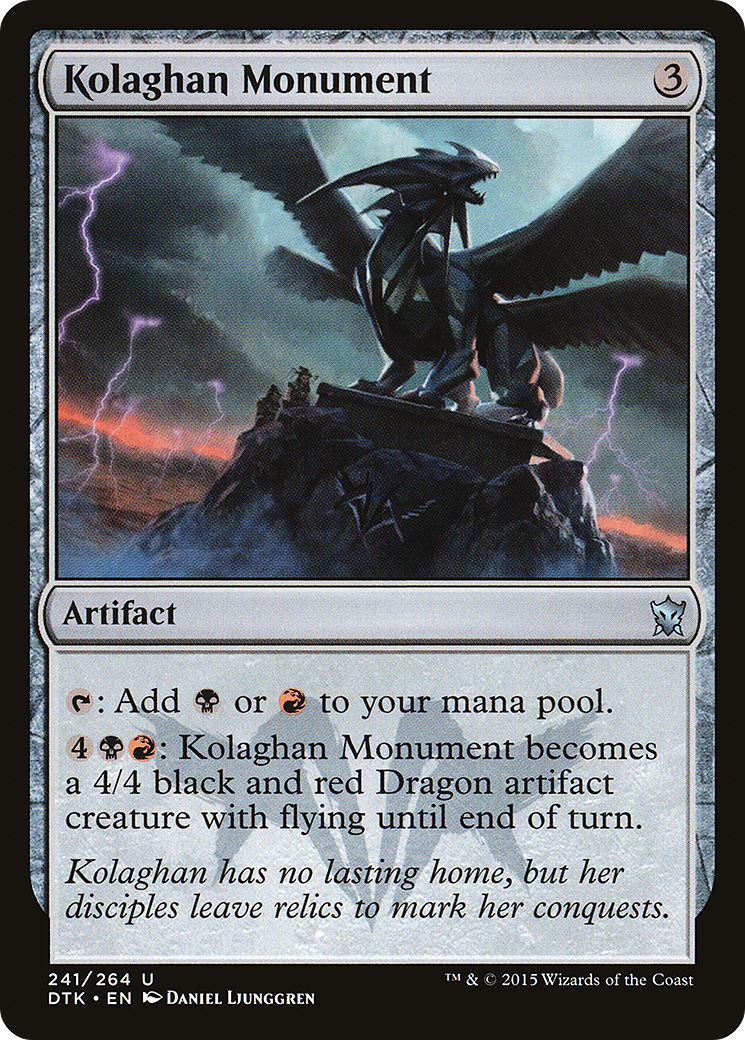 Image of Kolaghan Monument (DTK-241) - Dragons of Tarkir