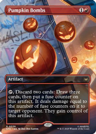 Image of Pumpkin Bombs (Borderless) (SPE-026) - Marvel's Spider-Man: Eternal-Legal