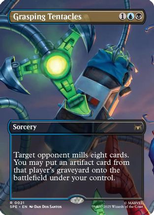 Image of Grasping Tentacles (Borderless) (SPE-021) - Marvel's Spider-Man: Eternal-Legal Foil