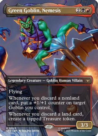 Image of Green Goblin, Nemesis (Borderless) (SPE-023) - Marvel's Spider-Man: Eternal-Legal Foil