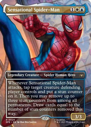 Image of Sensational Spider-Man (Borderless) (SPE-025) - Marvel's Spider-Man: Eternal-Legal