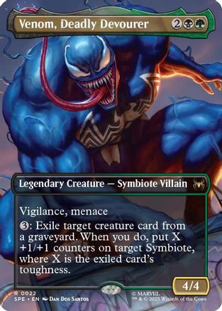 Image of Venom, Deadly Devourer (Borderless) (SPE-022) - Marvel's Spider-Man: Eternal-Legal