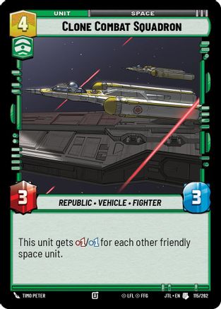 Image of Clone Combat Squadron (115/262) - Jump to Lightspeed