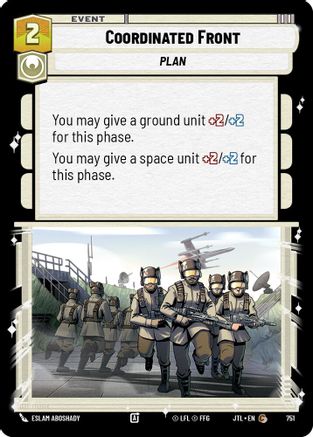Image of Coordinated Front (Foil) (751) - Jump to Lightspeed Foil