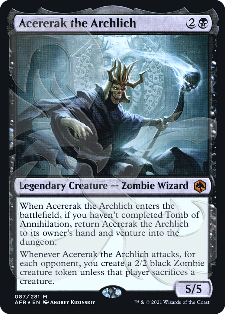 Image of Acererak the Archlich (AFR&-087) - Adventures in the Forgotten Realms Promos Foil
