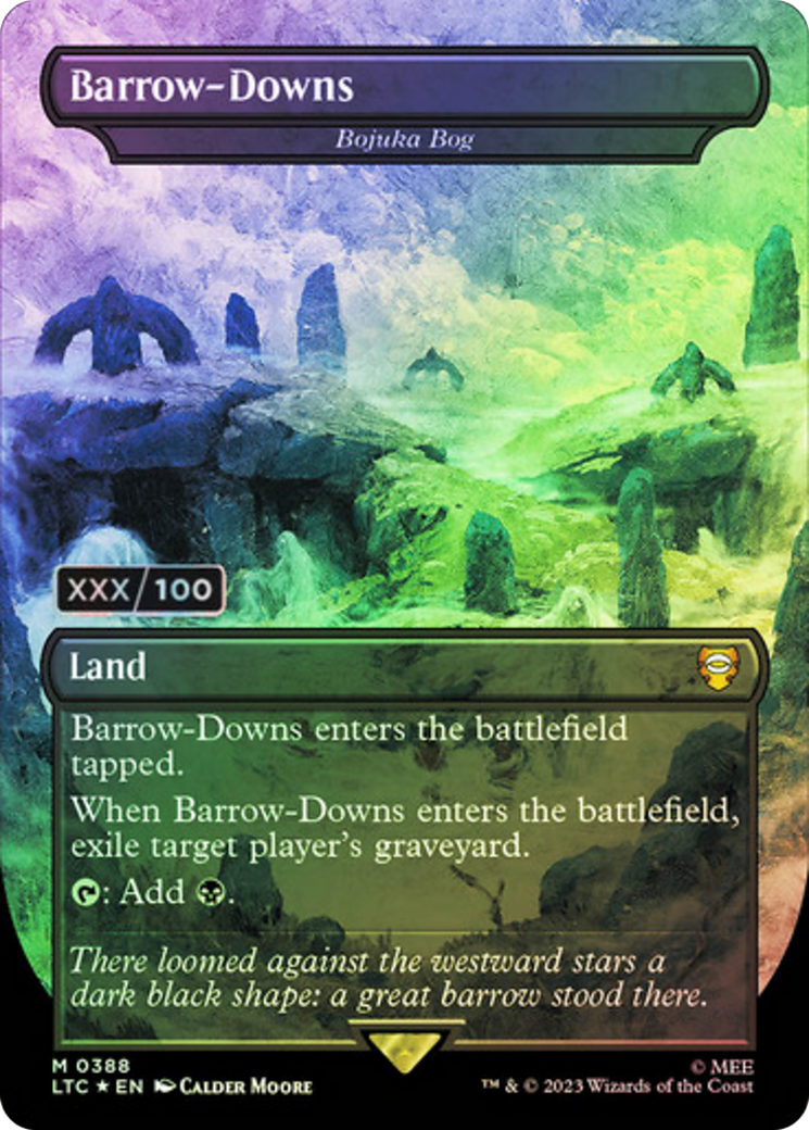 Image of Barrow-Downs - Bojuka Bog (Serial Numbered) (LTC-388) - Tales of Middle-earth Commander / Barrow-Downs (Borderless) Foil