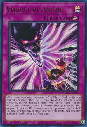 Image of Verdict of Anubis (MZTM-EN009) - Maze of the Master 1st Edition