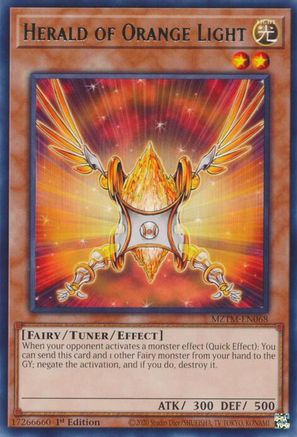 Image of Herald of Orange Light (MZTM-EN068) - Maze of the Master 1st Edition