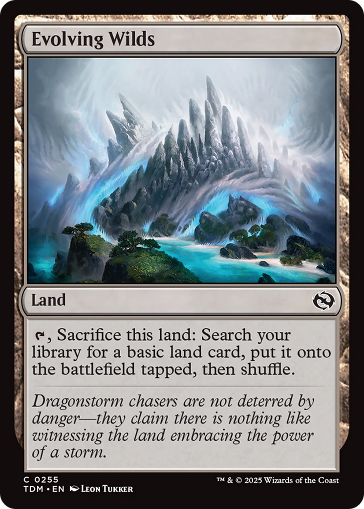Image of Evolving Wilds (TDM-255) - Tarkir: Dragonstorm Foil