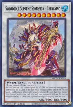 Image of Swordsoul Supreme Sovereign - Chengying (MZTM-EN089) - Maze of the Master 1st Edition