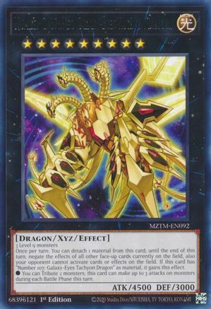 Image of Number C107: Neo Galaxy-Eyes Tachyon Dragon (MZTM-EN092) - Maze of the Master 1st Edition