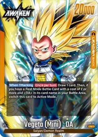 Image of Vegeta (Mini) : DA - FS08-01 (FS08-01) - Starter Deck 8 Vegeta Mini Super Saiyan 3