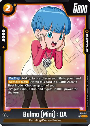 Image of Bulma (Mini) : DA (FS08-11) - Starter Deck 8 Vegeta Mini Super Saiyan 3