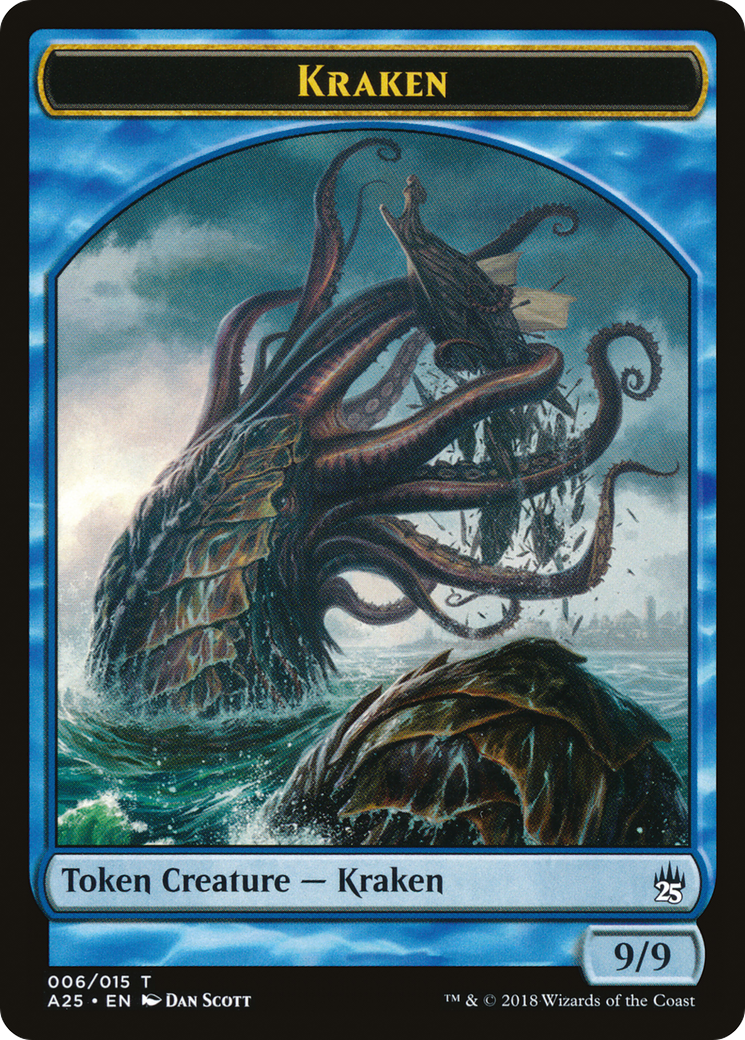 Image of Kraken Token (006) (A25-006) - Masters 25 Tokens