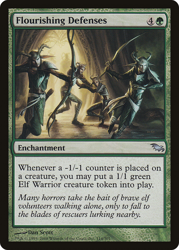 Image of Flourishing Defenses (SHM-114) - Shadowmoor Foil